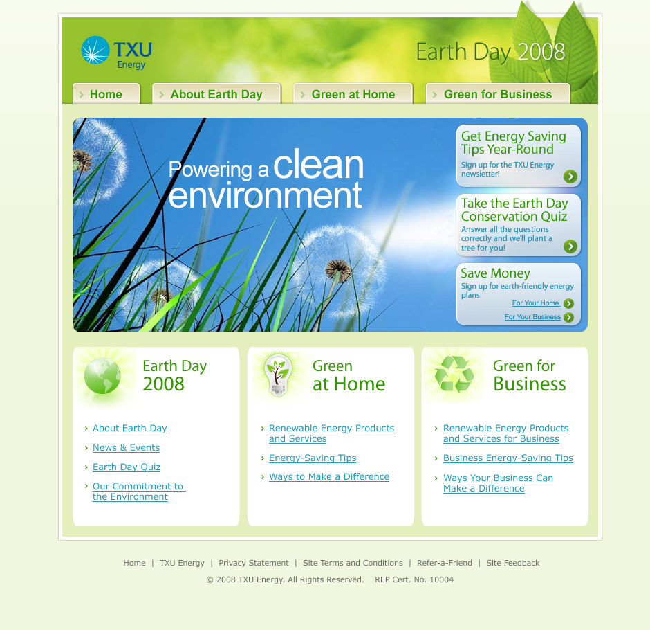 TXU Earthday