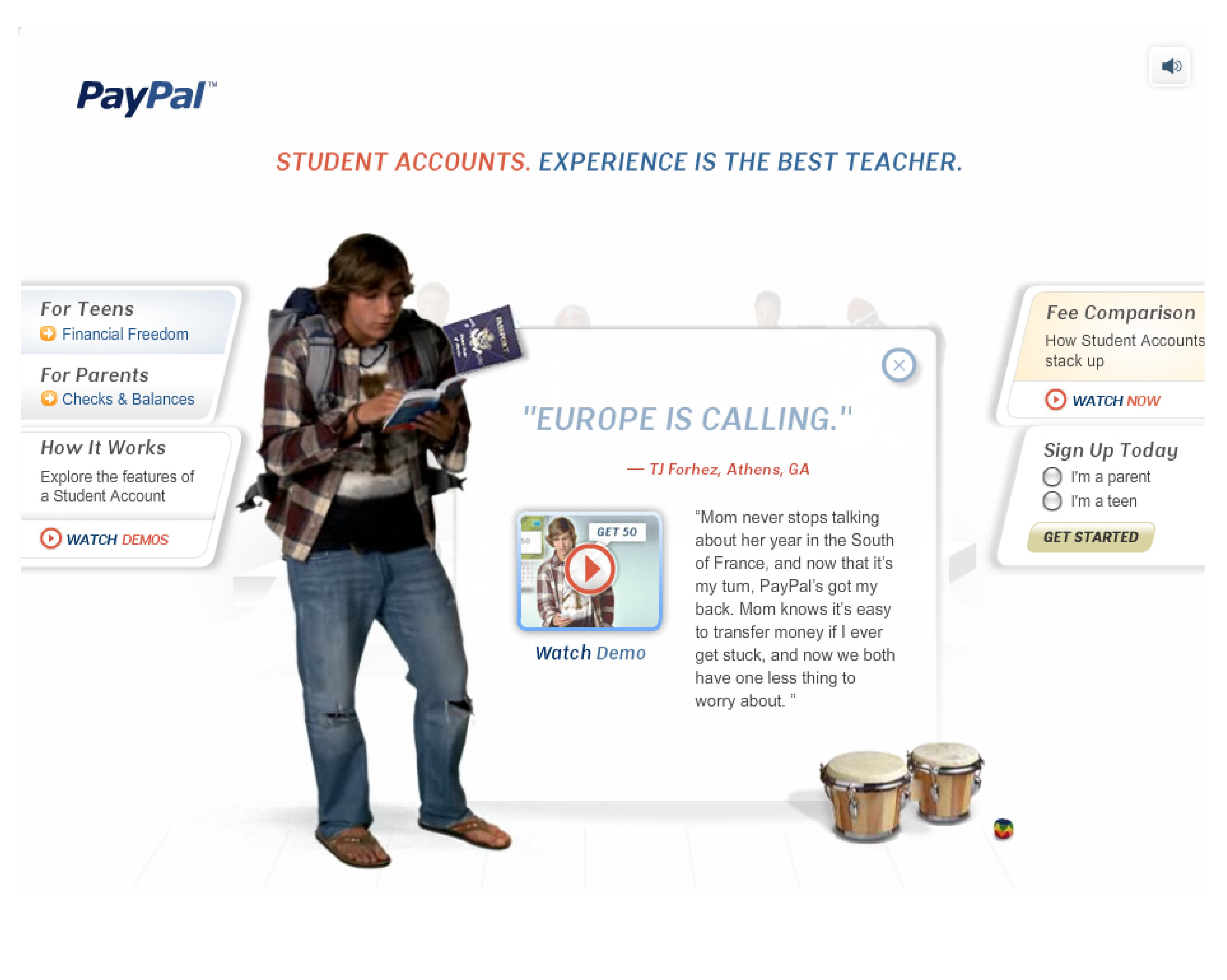 Paypal Student Accounts Animation