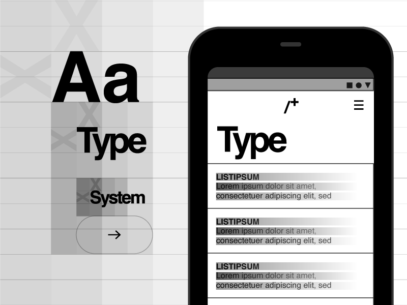 Transparent Design Typography System